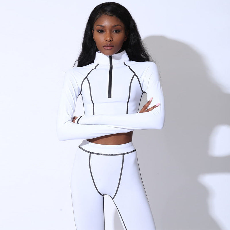 Long Sleeve Contrast Activewear Set