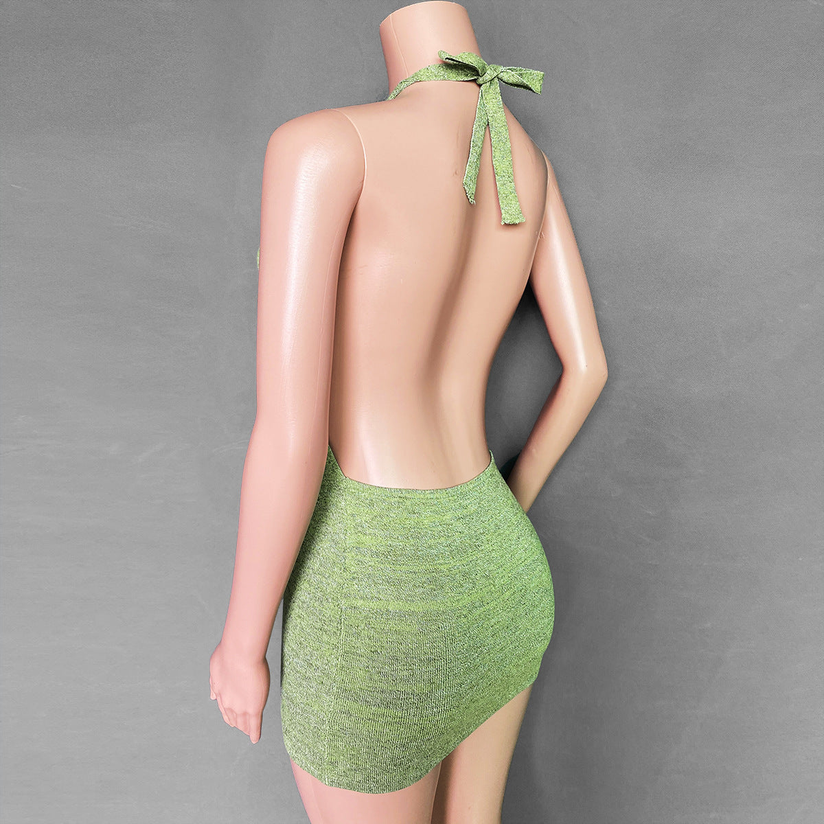 Backless Halter Bodycon Dress