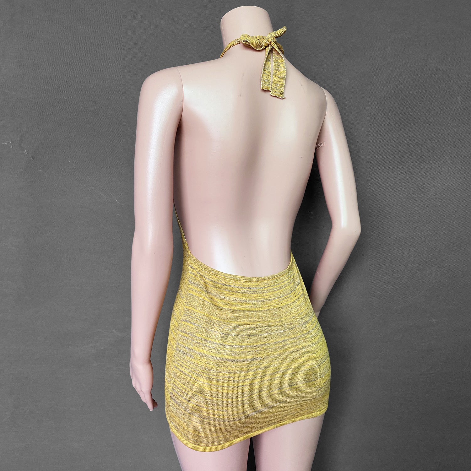 Backless Halter Bodycon Dress