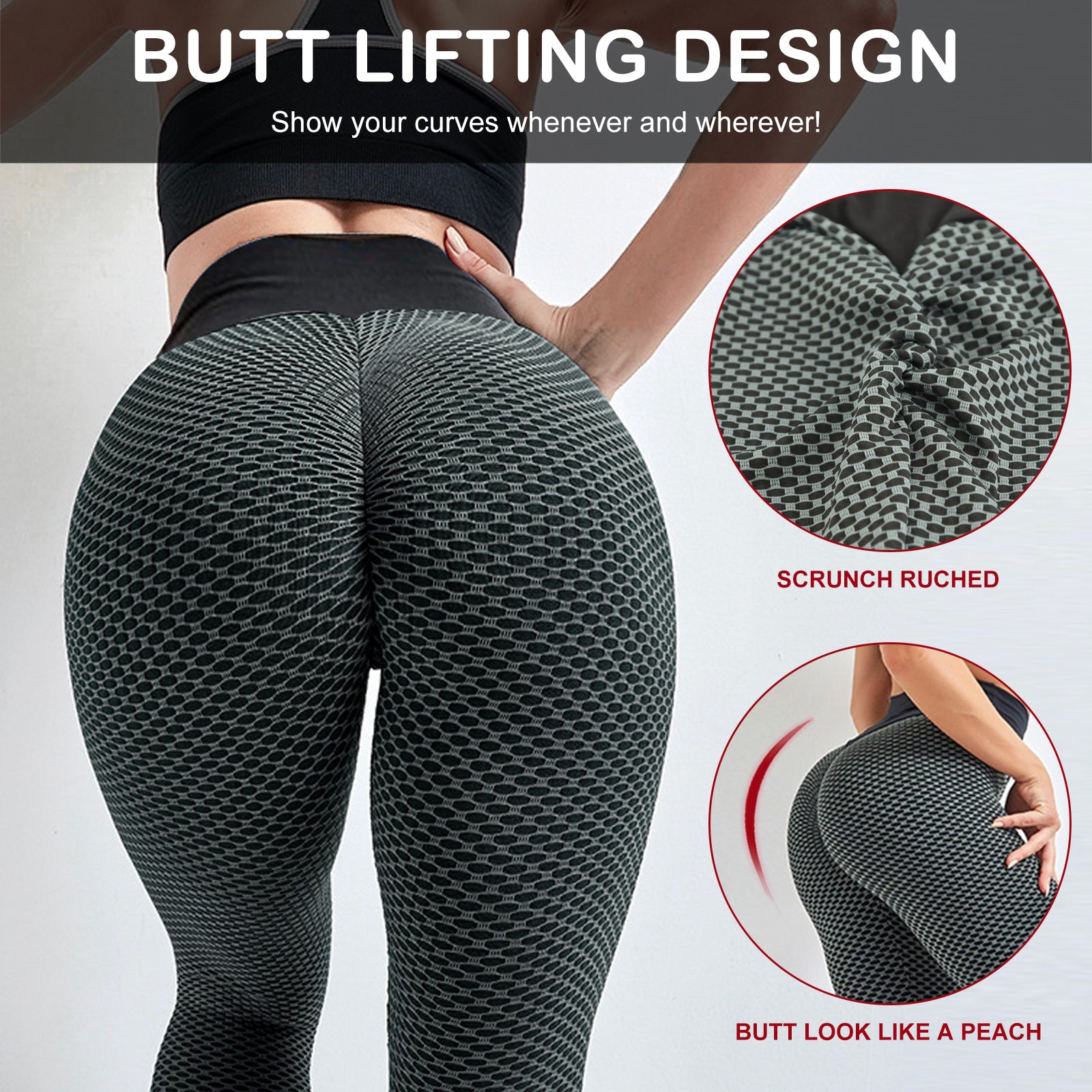 Fishnet High Waist Leggings - Black