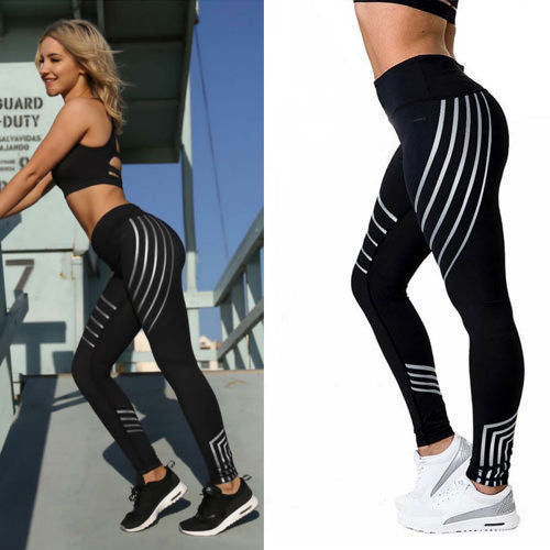 High Waist Contrast Yoga Pants