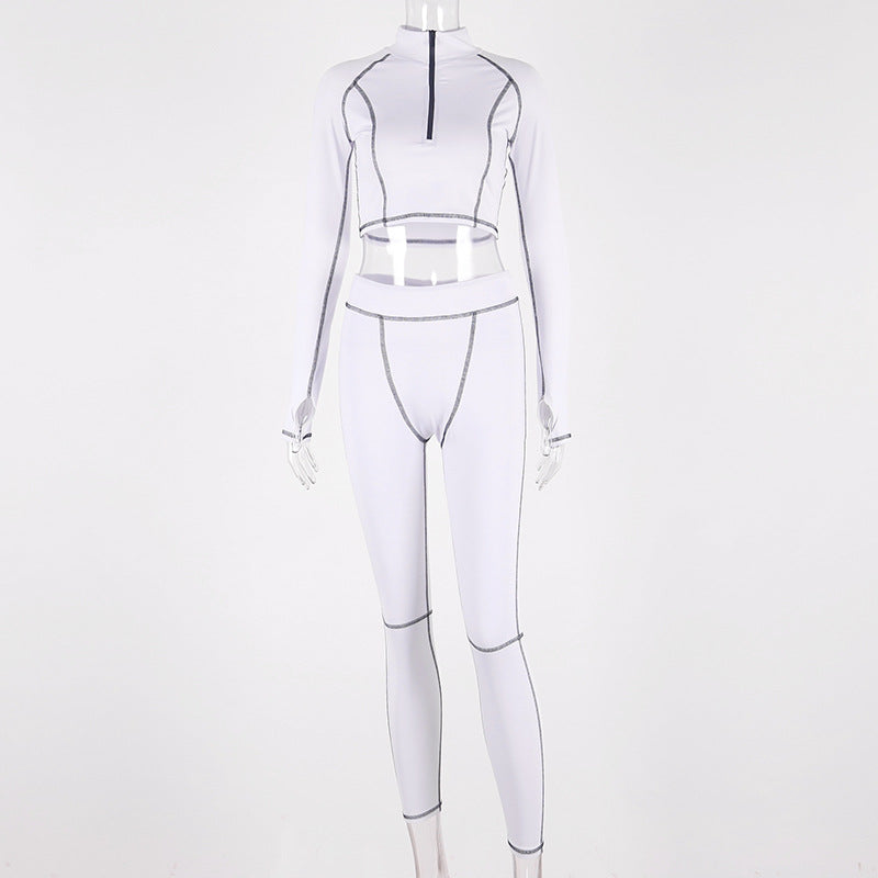 Long Sleeve Contrast Activewear Set