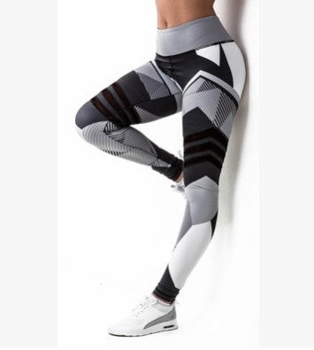 High Waist Contrast Yoga Pants