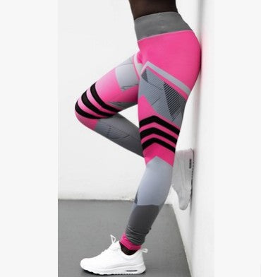 High Waist Contrast Yoga Pants